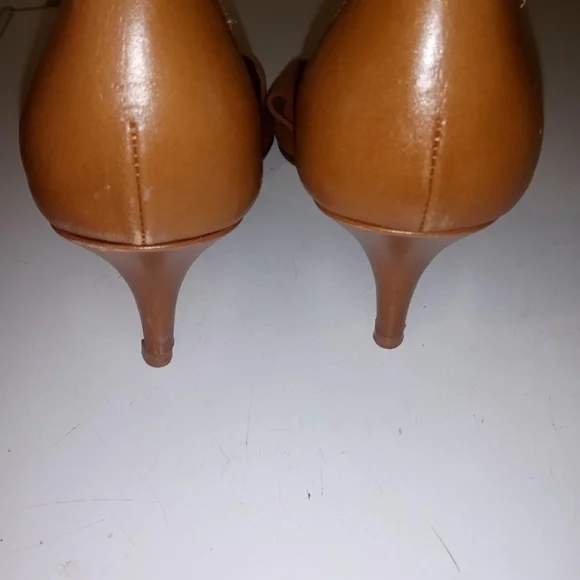 Kate Spade D'Orsey Brown Peep-Toe Heels - Picture 7 of 7